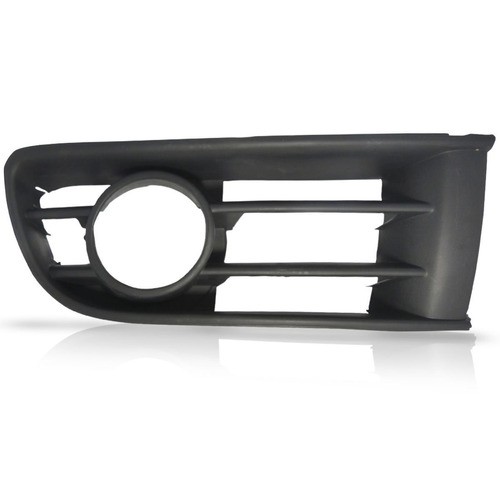 Moldura Do Farol Auxiliar Vw Polo 03/06 Preta Com Furo Esque