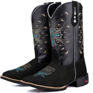 Bota Feminina Bico Quadrado Texana Country Ramon Botas Montaria