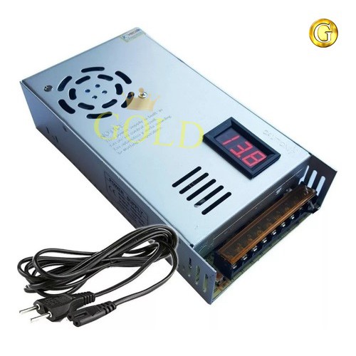 Fonte Automotiva Chaveada 13,8V 90A + Extensão 110v/220v C/ Voltímetro 1200W