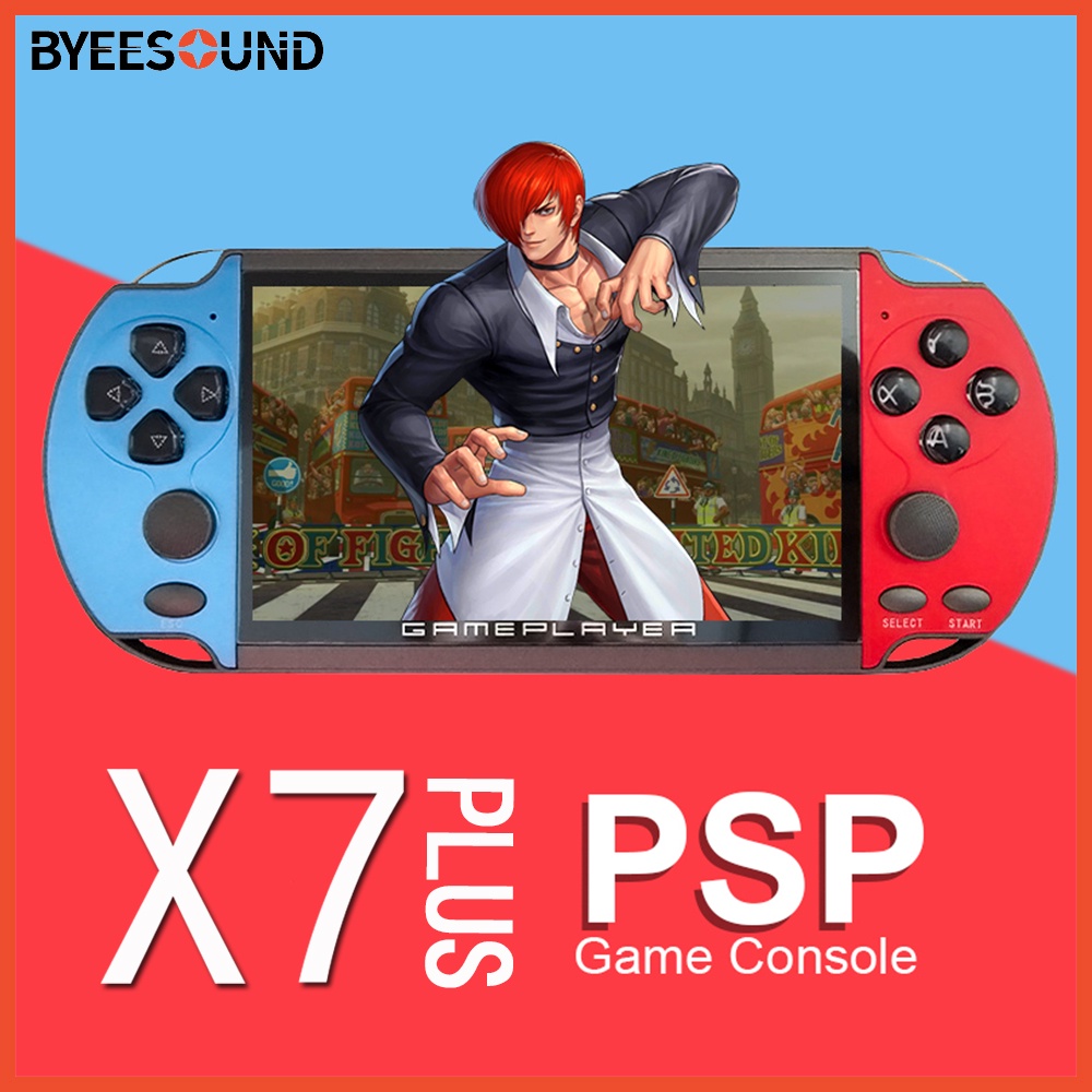 Psp X7 Plus Video Game Console 5.1 "HD 8G Jogo Clássico Retro Handheld Jogador Do Jogo GBA SFC Retro Joystick