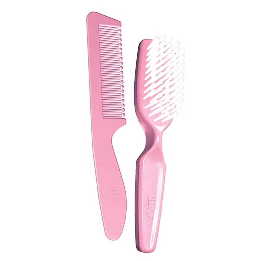 Conjunto Escova e Pente Ultra Macia Rosa - Lillo em Oferta na Shopee