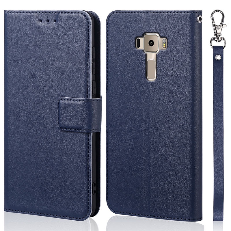 Do Caso Da Aleta De Luxo Para Asus ZenFone 3 ZE552KL 5.5 " Cover Original Livro Projeto Coque Telefone Carteira De Couro Capa Suporte Com