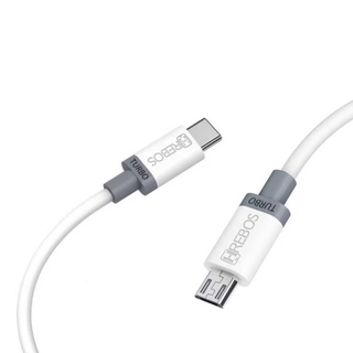 Cabo de Celular Tipo C x Micro USB V8 x lightning x type-c - 1 Metro Turbo da HREBOS