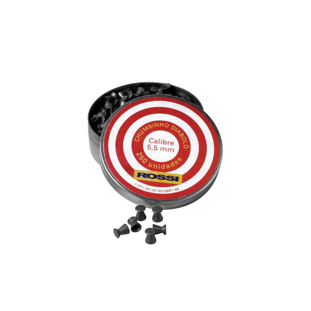 Chumbinho Diabolo Calibre 5,5 Mm - 250 Unidades - Rossi em Oferta na Shopee