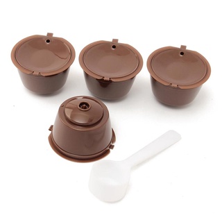 4un. Cápsula Reutizável Comp. Dolce Gusto + Colher 