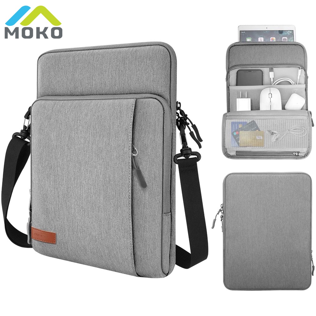 MoKo 13.3Inch Laptop Sleeve Bag Carrying Case with Storage Pockets Fits  iPad Pro 12.9