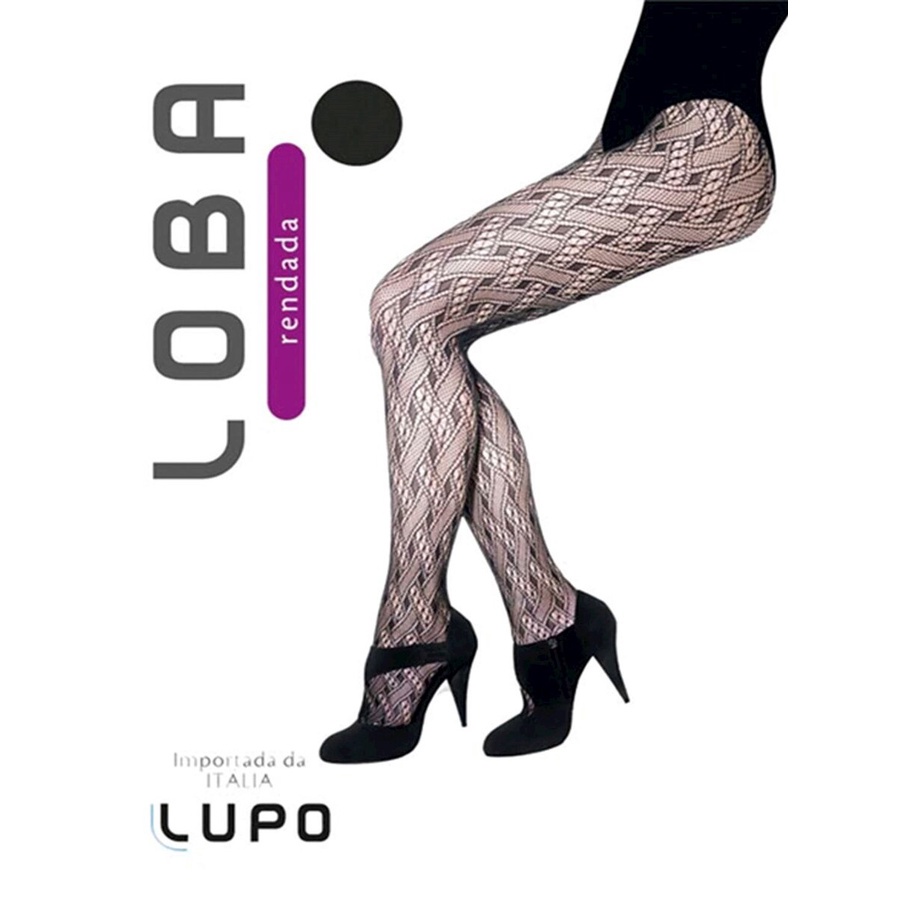 Meia Calça Rendada Loba 5185-01 em Oferta na Shopee