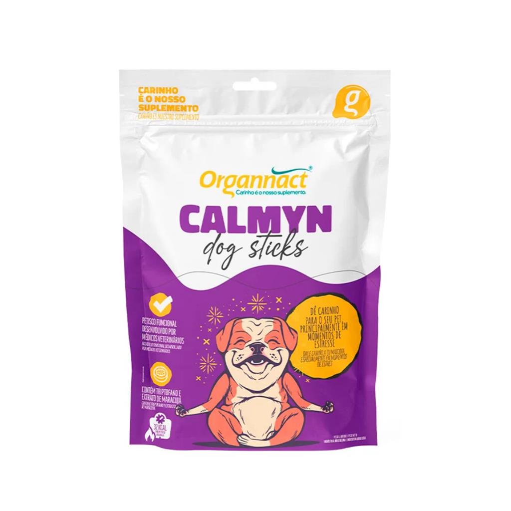 Calmyn Dog Sticks Organnact Suplemento Petisco Probiotico em Oferta na Shopee