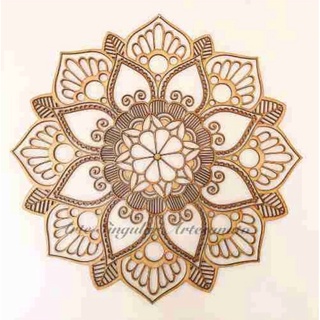 Mandala MDF Cru 3 mm - MD 27 em Oferta na Shopee