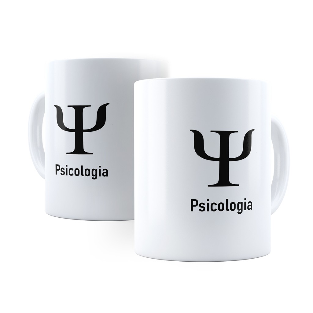 Caneca Psicologia - Xícara Personalizada 325ML Porcelana Cerâmica 100% AAA Psico Caneca Profissao Cozinha Decoração Presente Profissoes