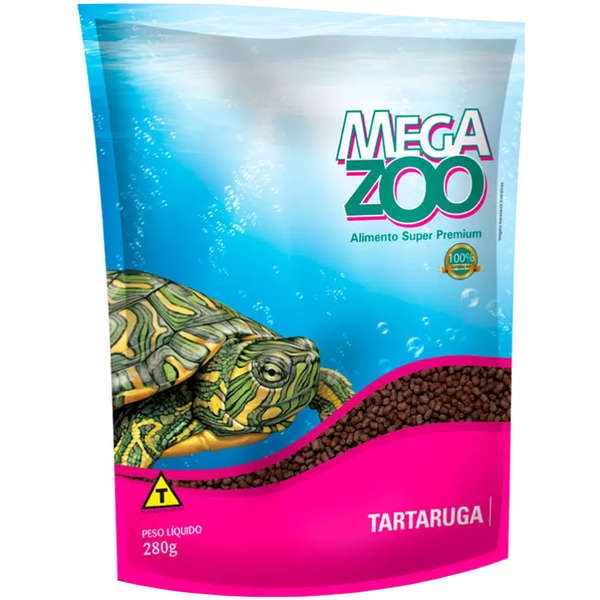 Ração Extrusada Super Premium P/ Tartarugas 280g - Megazoo em Oferta na Shopee