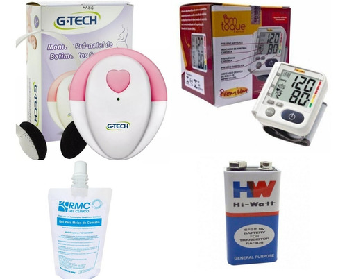 Kit Doppler Pre-natal Gtech + Aparelho Pressão Premium Lp200 Envio Imediato!