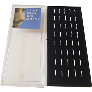 40 Peca Piercing De Nariz Argolinha Silicone