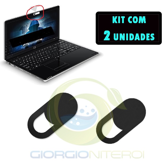 2 unidade - Protetor Camera Tampa Webcam Anti Espião Macbook iPad iPhone Cover