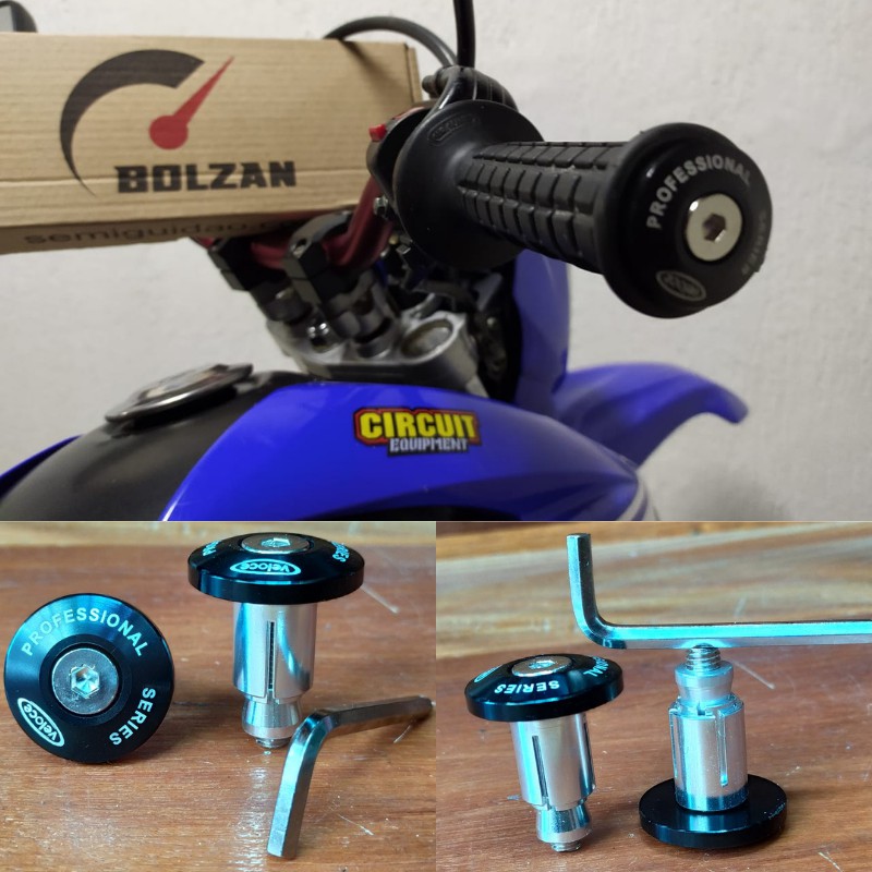 Peso Tampa Guidão Hornet Mt Cb Lander Biz Fazer Xtz Next - Cor PRETO — imagem 2 de 2