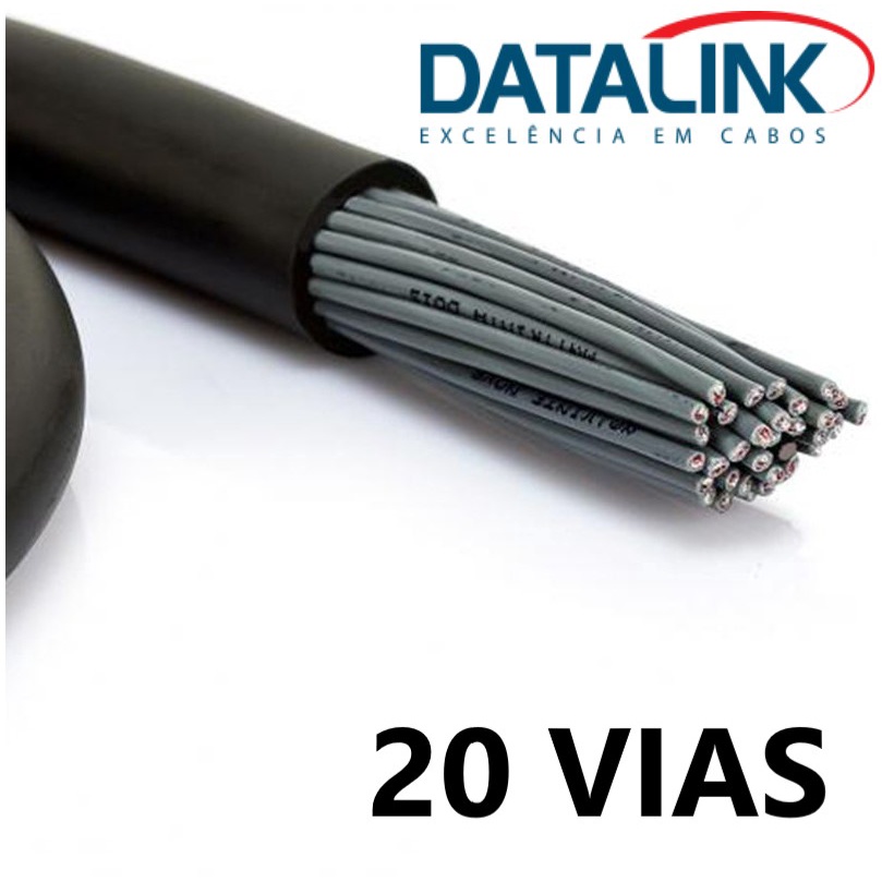 FIO MULTICABO 20 VIAS 24AWG DATALINK - 5 Metros
