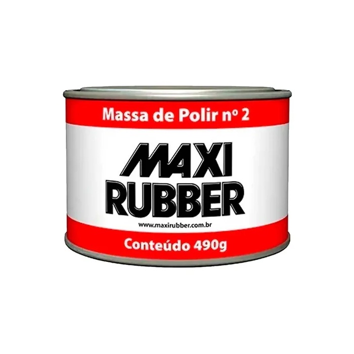 Massa de Polir N2 490g Maxi Rubber