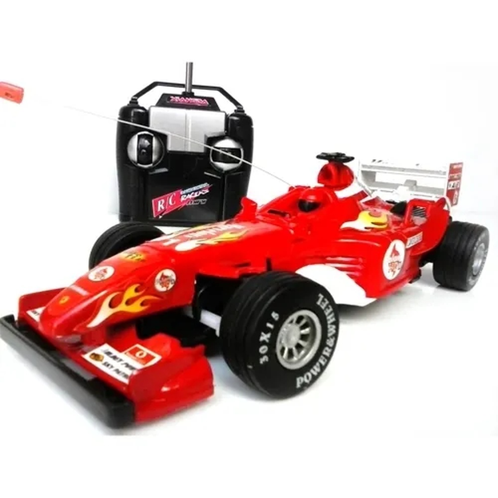 Carrinho Carro Controle Remoto Formula 1 F1 Corrida Vermelho.