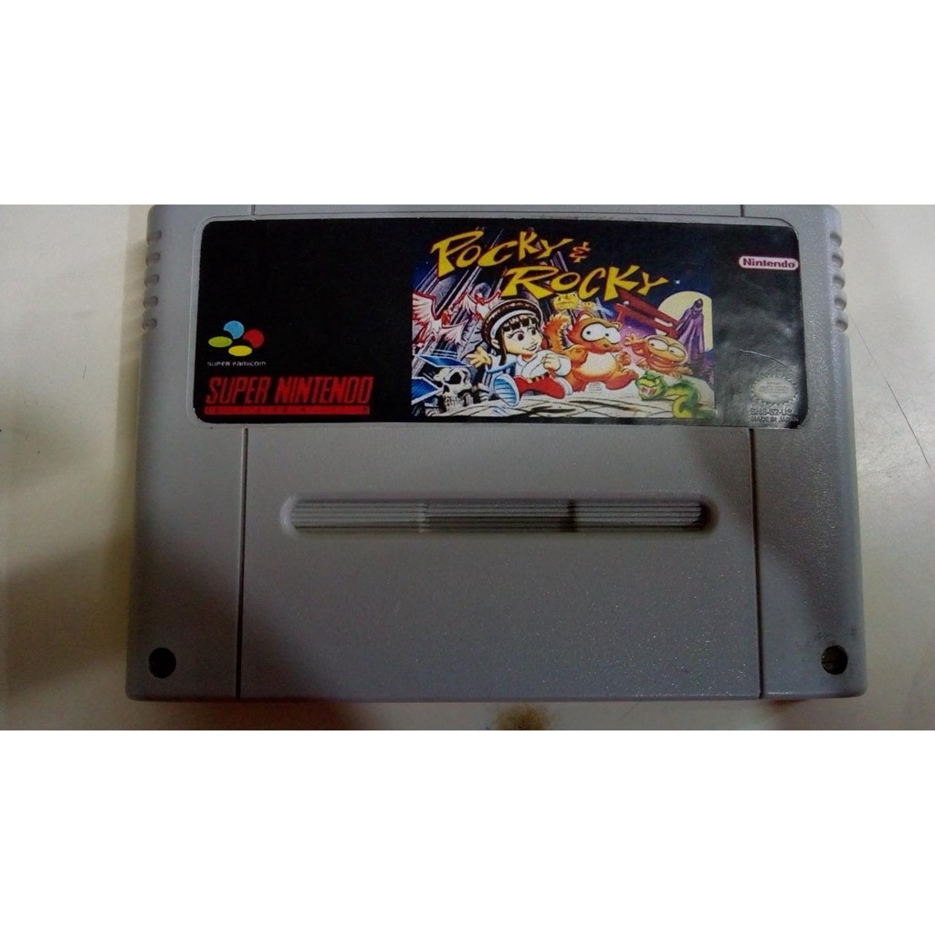 Fita Pocky E Rocky 1 Jogo Snes Cartucho Super Nintendo Fase