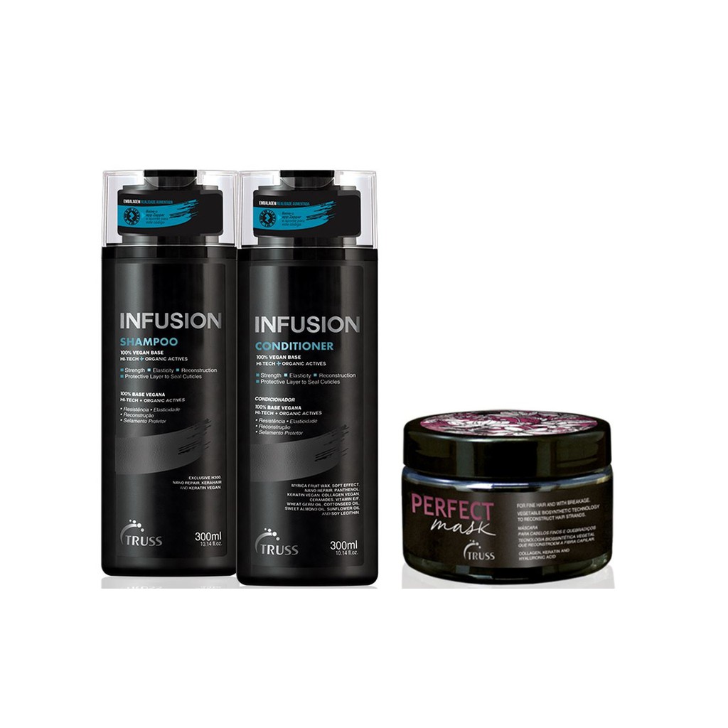 Truss Infusion Shampoo e Condicionador e Máscara Perfect