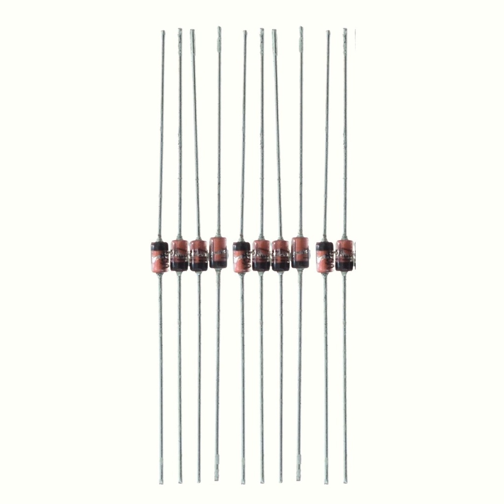 DIODO ZENER 1N4746 1W 18V - PACOTE C/ 10 UNIDADES