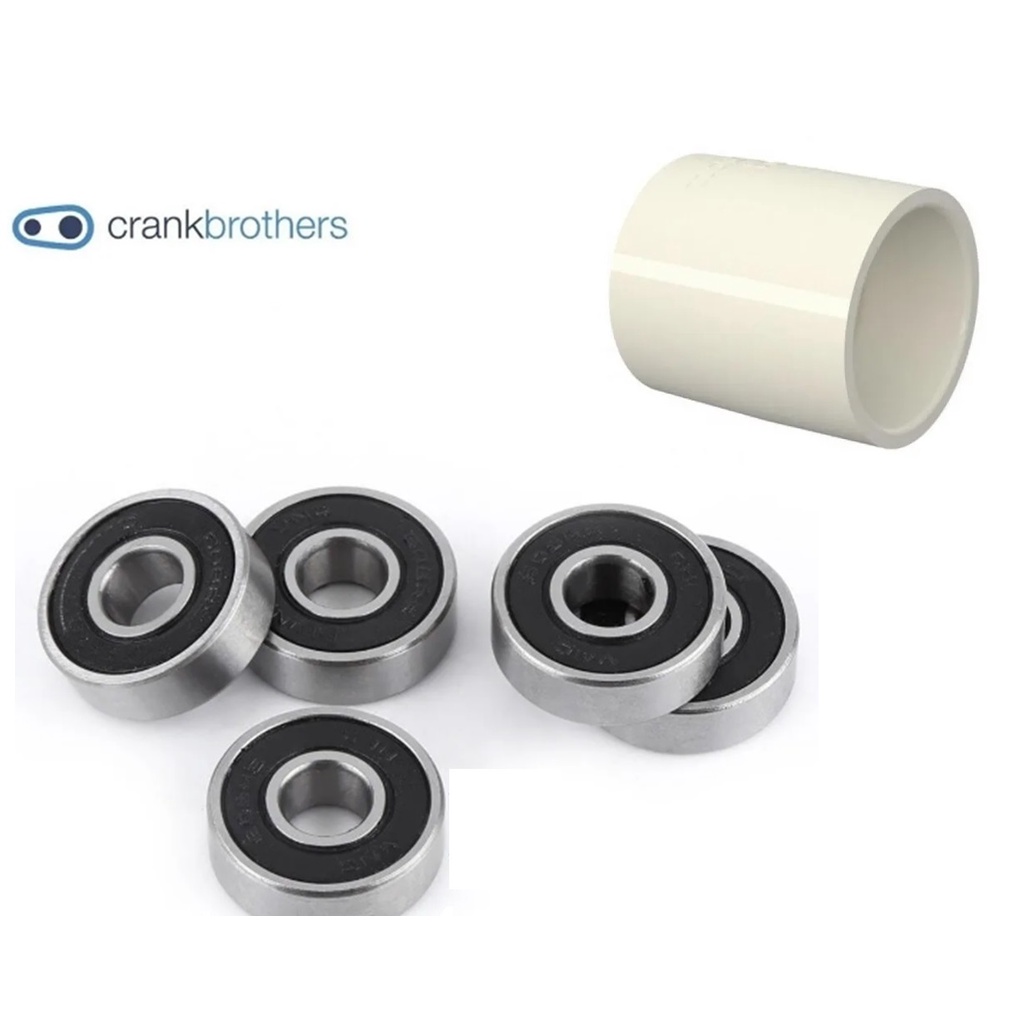 Kit Reparo Pedal Crank Brothers Egg Beater E Candy 1 Ao 11 - Rolamento Crankbrother Interno Sapatilha Mtb Speed Ciclismo de Estrada