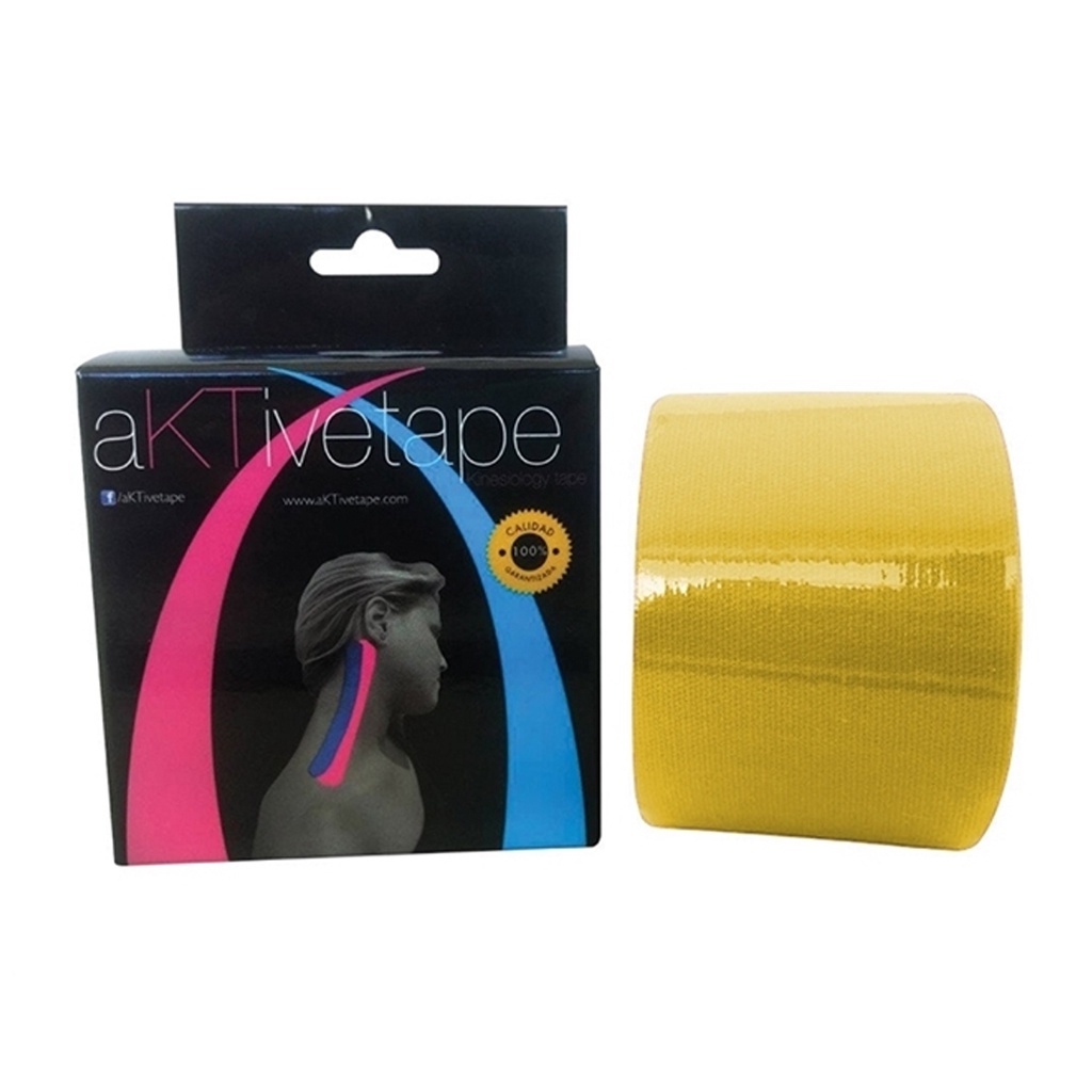 Bandagem Elástica/Kinésio - Aktive Tape Amarelo