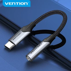 Venção Tipo C Para 3.5mm Cabo De Áudio Hifi Fone De Ouvido Jack Adaptador Jaqueta Trançado Usb @ - @ C Fone De Ouvido Cabo Aux Para Huawei