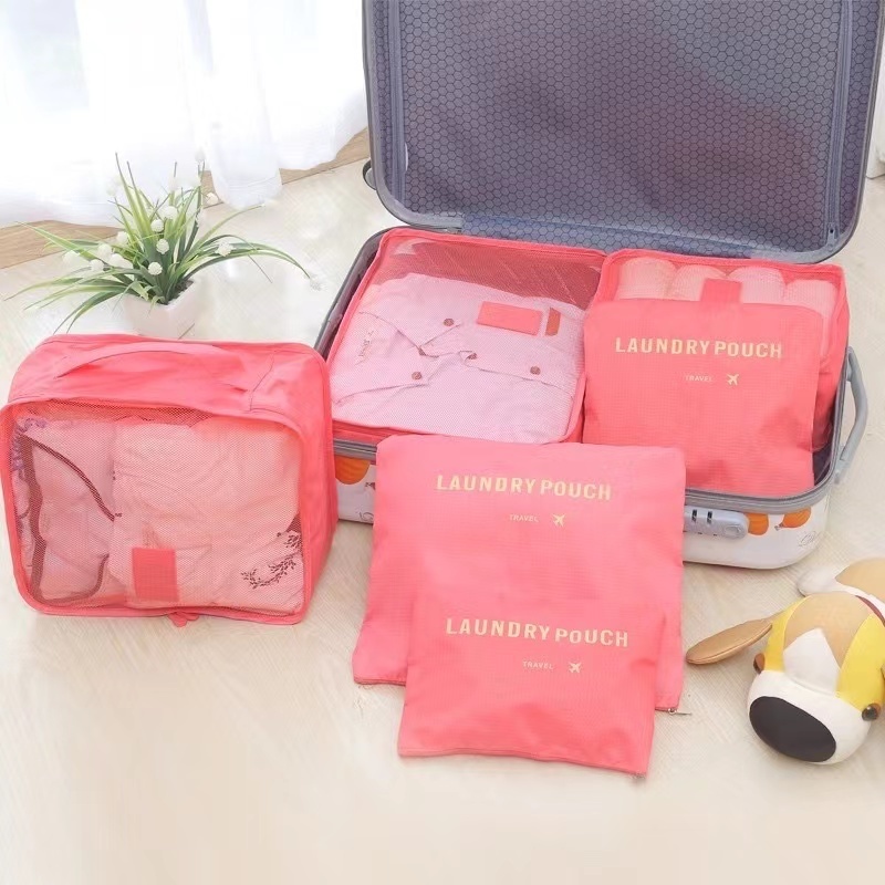 Organizador Mala Kit 6 Bolsa De Armazenamento De Bagagem