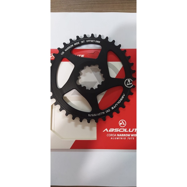 Coroa de bicicleta absolute prime direct mount nova versão padrão sram vários tamanhos mtb bike 3mm offset
