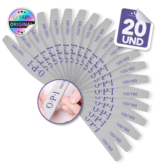 Kit 20 lixa Acabamento Profissional 100/180 Dupla Face