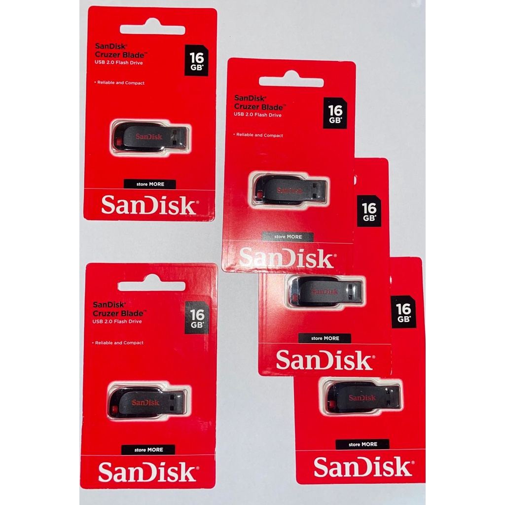Sandisk Original USB Z50 16GB 32GB 64GB 128GB Cruzer Lâmina 2.0 Flash Drive Memory Stick Pen Drive