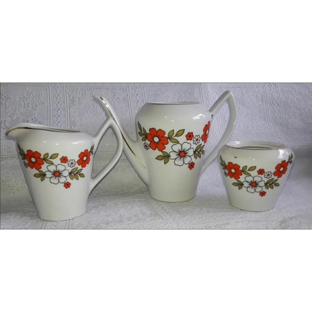 3 Peças Sem Tampas Porcelana Pozzani (a)