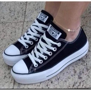 tenis vans feminino solado alto
