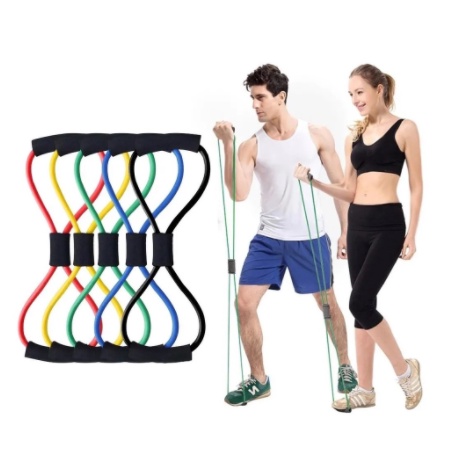 Elastico 8 Para Malhar Extensor Academia Treino Pilates Fit