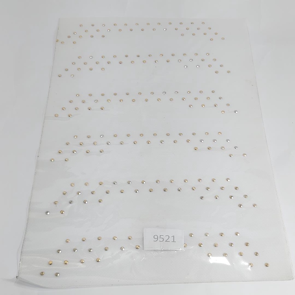 2 unidades Cartela Termocolante 18x21cm  Dourado 9521 001 - 125S19