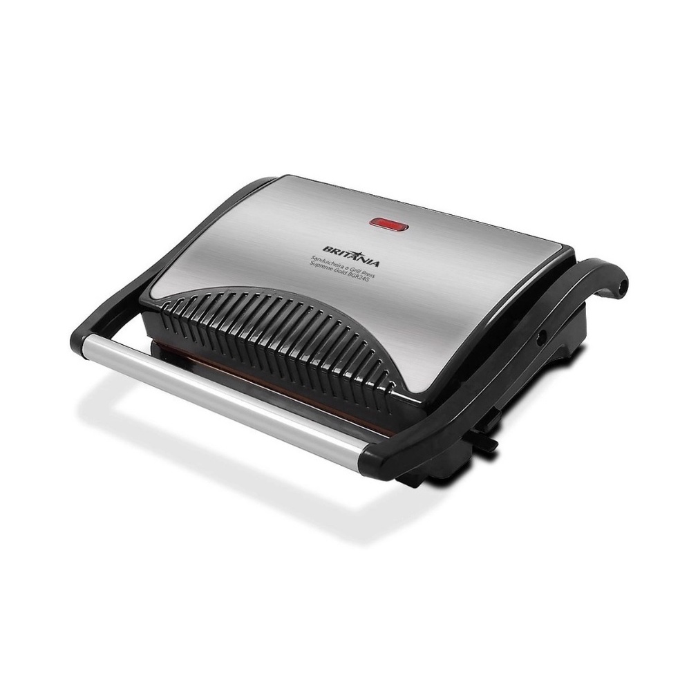 Sanduicheira E Grill Britânia Bgr24g Press Revestimento Gold