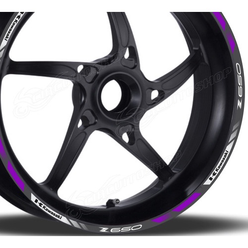 Friso Adesivo Refletivo D8 Roda Moto Kawasaki Z650 Z 650