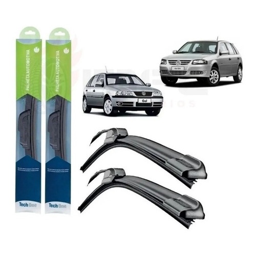 Kit Palhetas Silicone Limpador Parabrisa Gol G3 G4 Techone em Oferta na Shopee