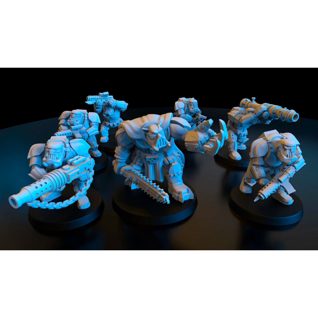 Space Orkz Army Star Wars theme Kill Team Stormtroopa Space Marines Orc Greenskin proxy para Warhammer 40k modulares exterminador space hulk wargames Tabletop Games skirmish em resina