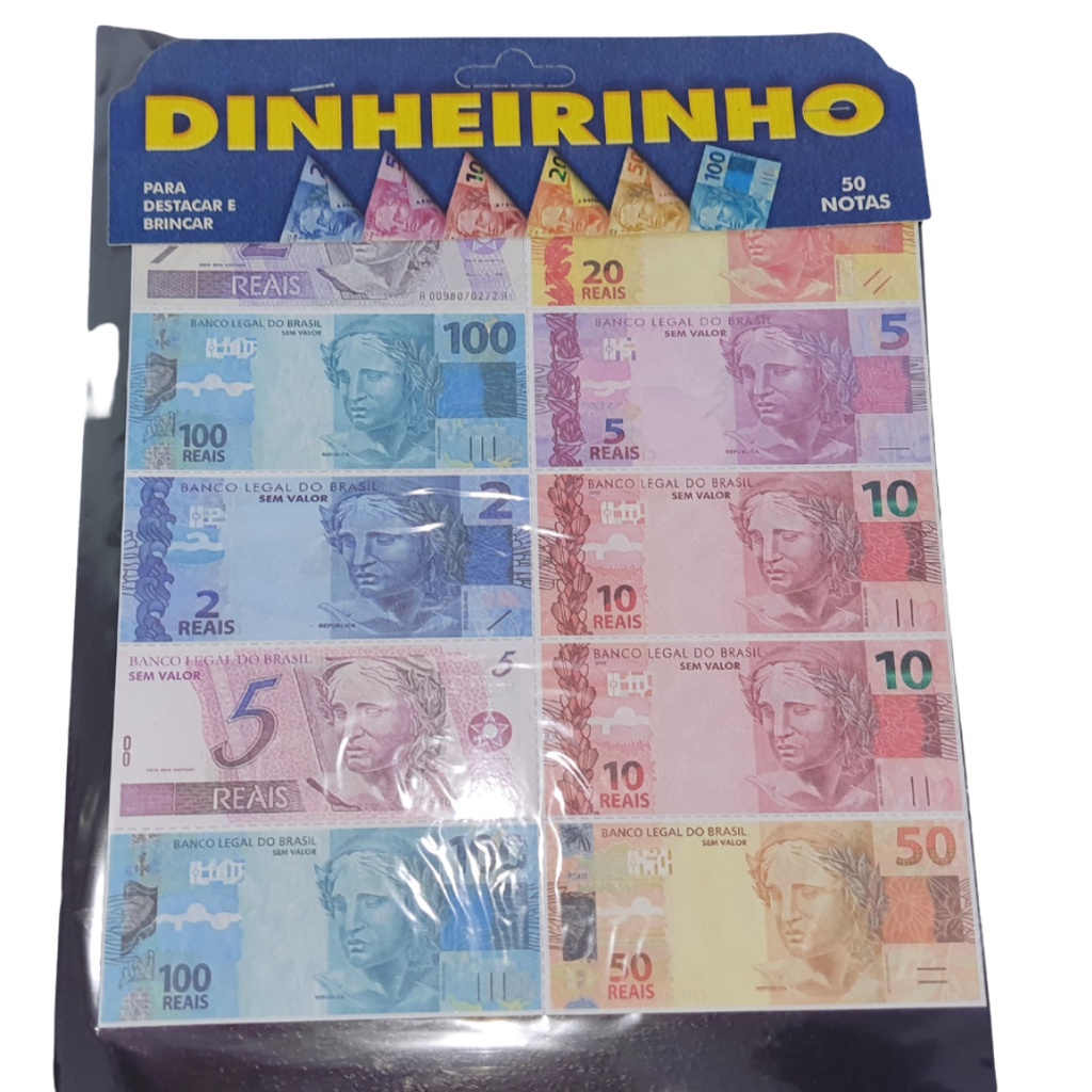 Jogo Dinheirinho Notas Para Destacar E Brincar Shopee Brasil 0065