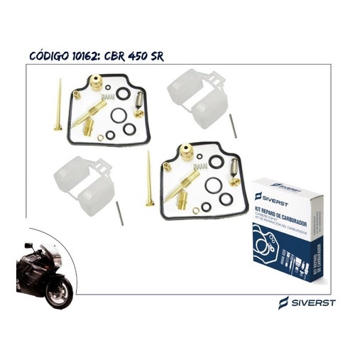 Reparo Do Carburador Cbr 450 Sr (par) Siverst
