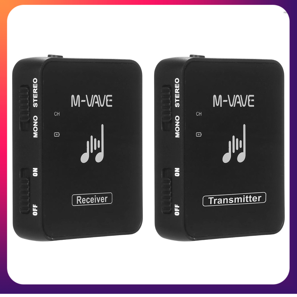 M-VAVE WP-10 2.4GHz Transmissor Recarregável Sem Fio Com Monitor De ...