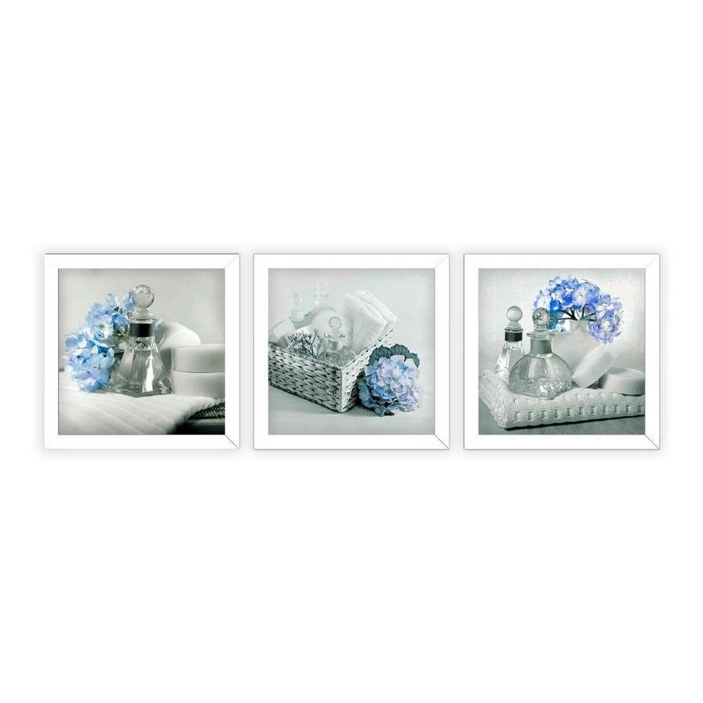 Kit Quadros Decorativos Banheiro Toalete Lavabo Flores Ref Fo Shopee Brasil