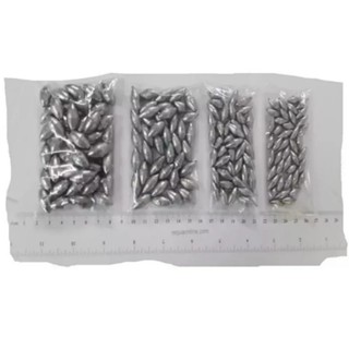 Kit Chumbadas Para Pesca - Oliva Com 1 Kg=2,5-4-8-11gramas FORMATO OLIVA PRODUTO ORIGINAL COM NOTA FISCAL em Oferta na Shopee