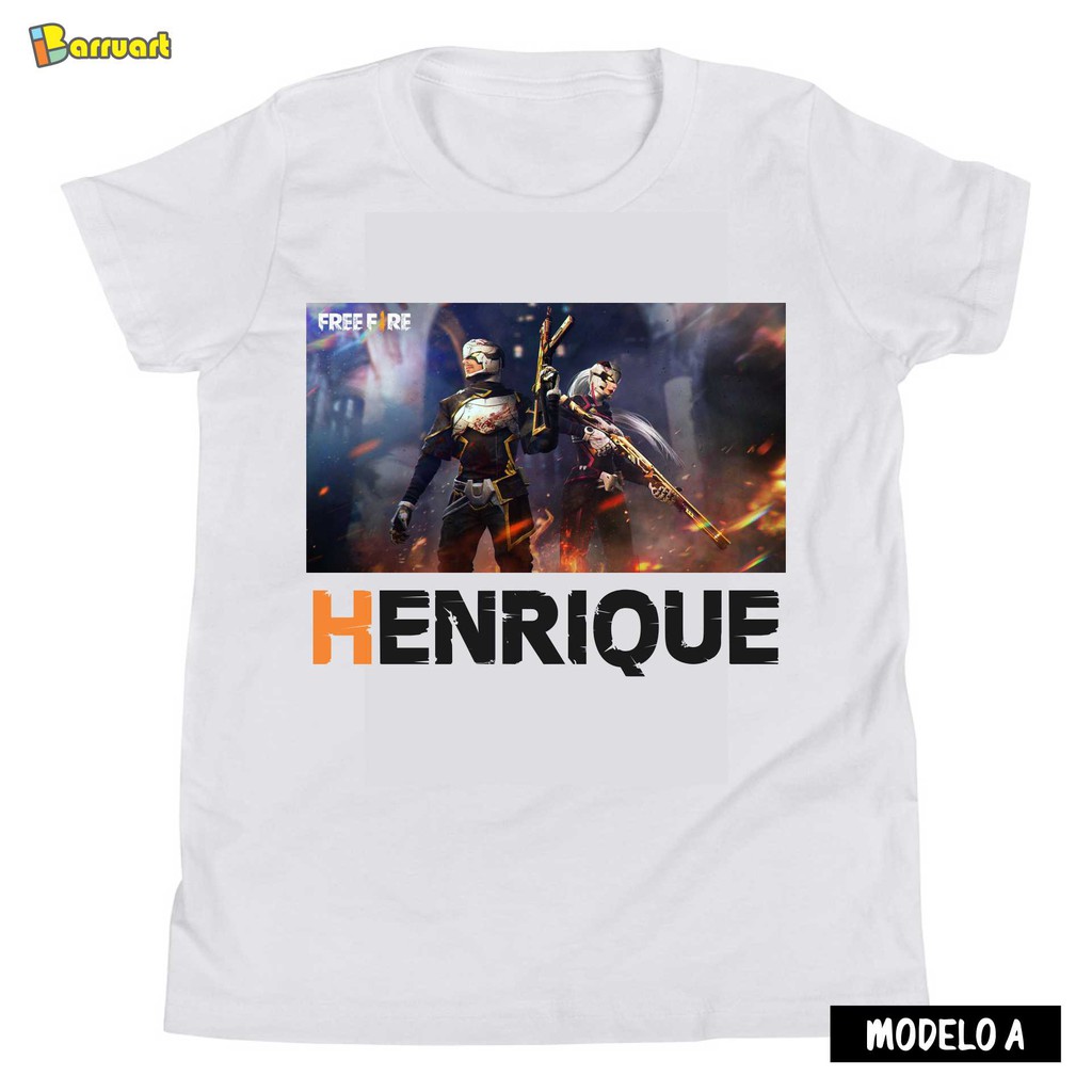 Camiseta Infantil Roblox Boneco Logo Personalizada Com Nome R