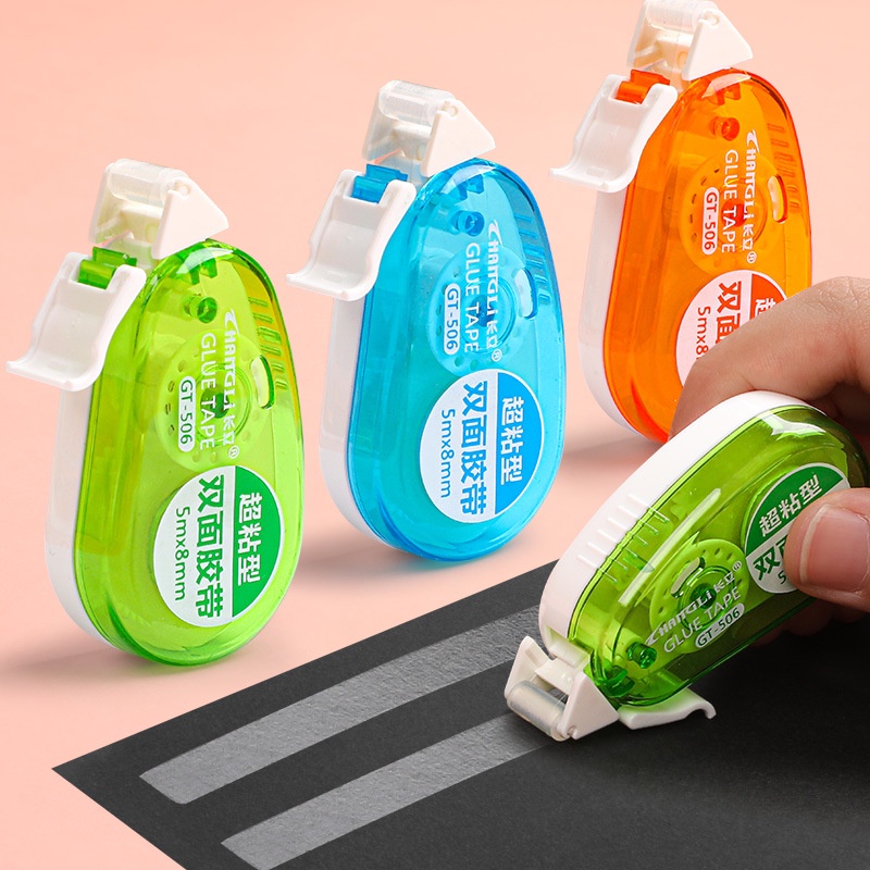 Fita Adesiva Dupla Face E Recarga De Para Scrapbooking Decoração Material Escolar De Escritório Papelaria 8mm * 5M em Oferta na Shopee