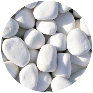 01 kg SEIXO BRANCO N.03 ou PEDRA BRANCA N. 03 ou DOLOMITA P/ DECORAÇÃO, VASOS ETC