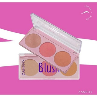 Paleta Contorno Blush Iluminador Da Linha Pele Zanphy Shopee Brasil