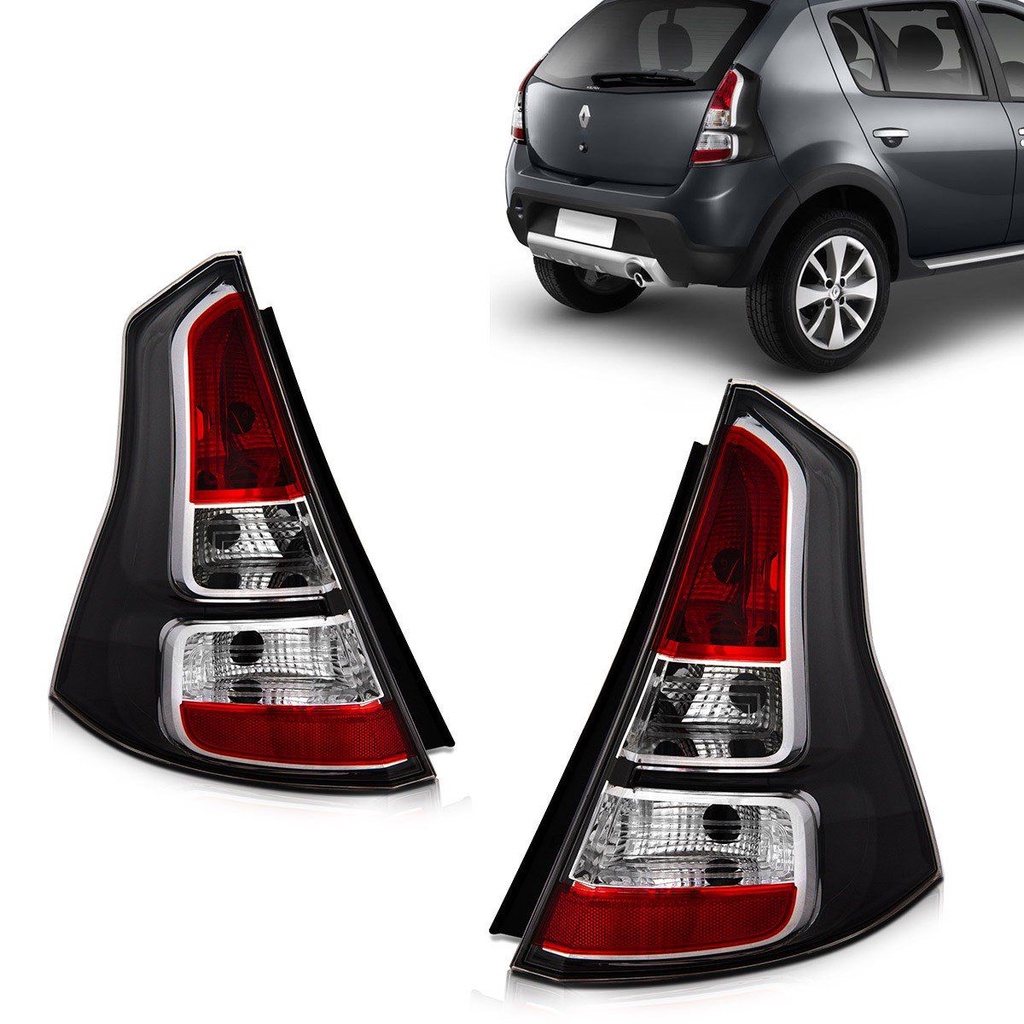 Par Lanterna Sandero 2012 2013 2014 Fumê em Oferta na Shopee